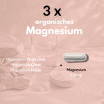 Magnesium Complex – 3 x organic magnesium with 125 mg for active people.
