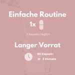 Coenzym Q10 Kapseln einfache Routine 1x täglich langer Vorrat 90 Kapseln für 3 Monate