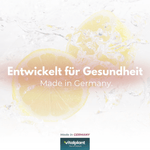 Coenzym Q10 Kapseln, entwickelt für Gesundheit, mit Zitrone und Wasser, Made in Germany von Vitalplant.