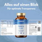 Prosta Plant capsules in packaging with nutrient information for men’s health and transparency.