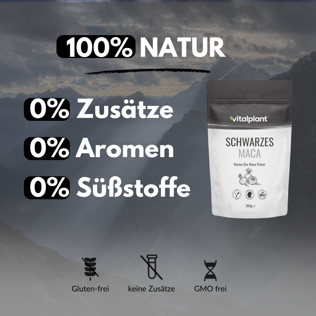 Bio Schwarzes Maca Pulver