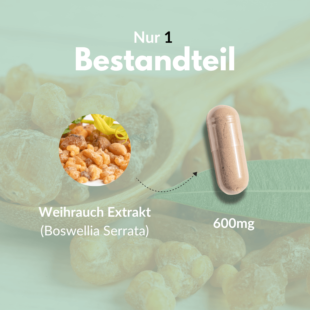 Weihrauch Kapseln mit 90% Boswelliasäure und Weichkapsel-Extrakt von Boswellia Serrata, 600mg