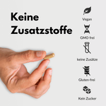 Bio Aronia Kapseln ohne Zusatzstoffe, vegan, GMO frei, glutenfrei, kein Zucker.