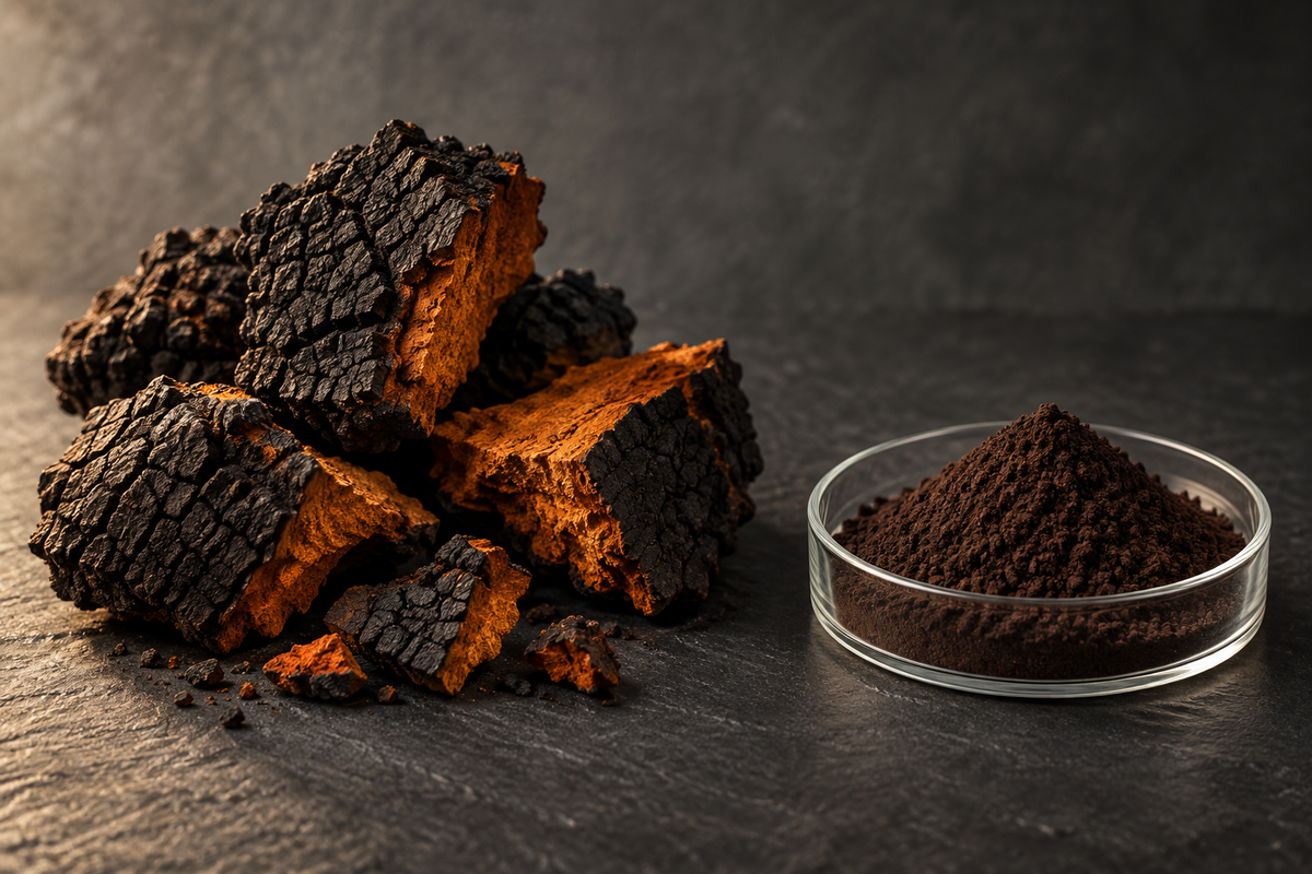 Aus der schwarzen Kruste, Bio Chaga Kapseln
