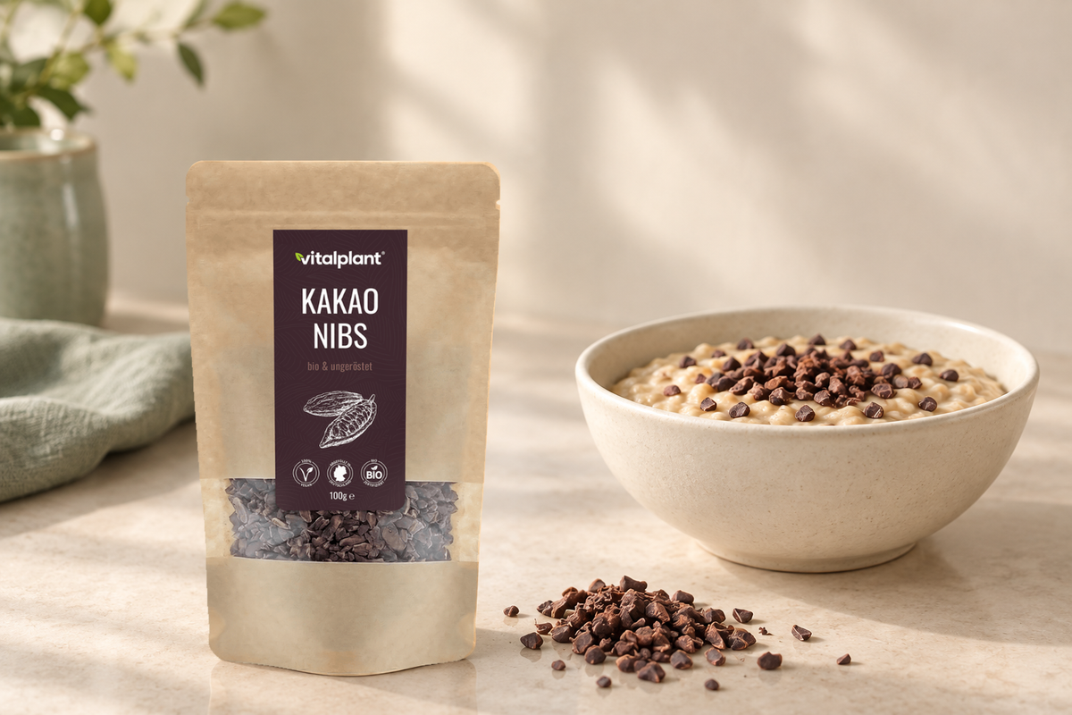 Bio Kakao Nibs - Aufs Porridge oder ins Müsli