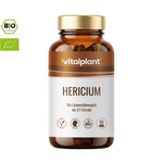 Bio Lion's Mane mushroom capsules with 400 mg Hericium extract in certified organic quality.
