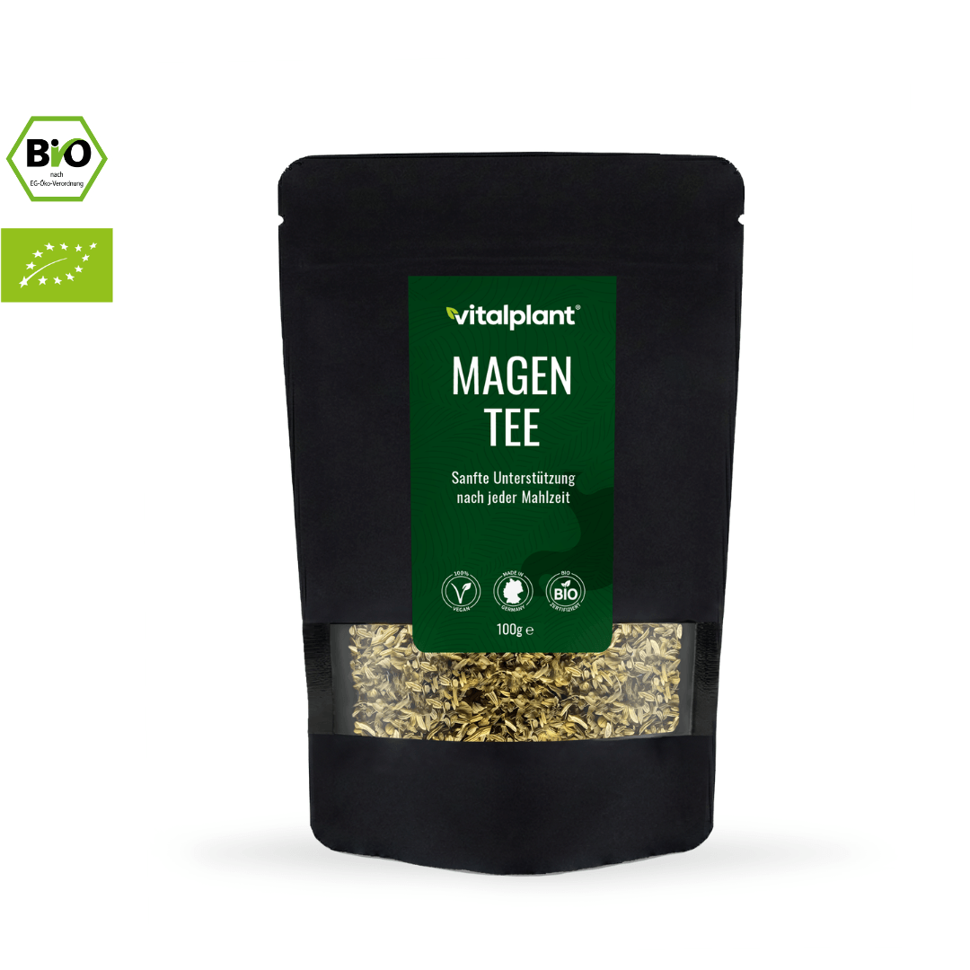 Bio Magen Tee von Vitalplant – sanfte Unterstützung nach jeder Mahlzeit in biologischer Qualität.