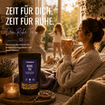 Bio Ruhe Tee – Entspannte Momente mit vitalplant Kräutern genießen und innere Balance finden.