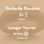 Organic shiitake capsules for an easy routine, 90 capsules, 1.5 months' supply.
