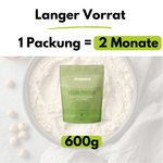 Organic vegan protein 600 g pack by Vitalplant for 2 months of high-quality plant-based protein power