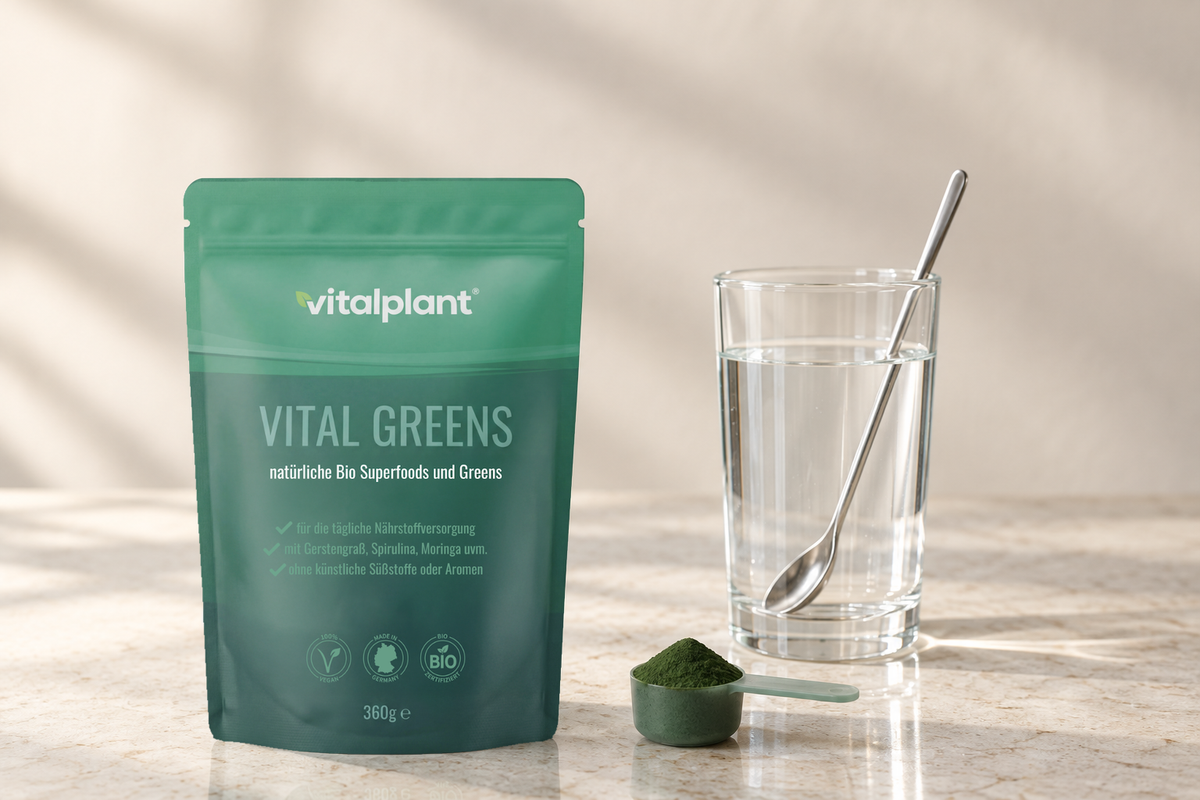 Bio Vital Greens Pulver - 12 g in 250 ml einrühren