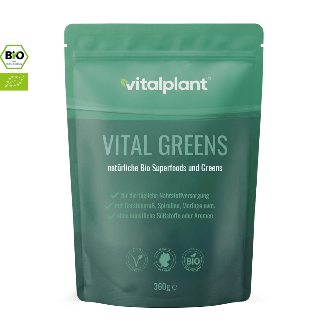 Bio Vital Greens – Premium Superfood mit natürlichen Bio-Superfoods und Greens von Vitalplant.