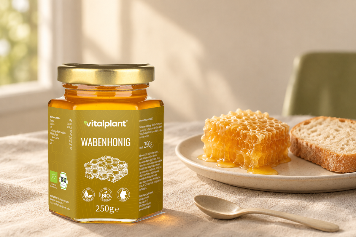 Bio Wabenhonig - Wabe und Honig zusammen essen