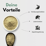 Bitter Komplex Kapseln Vorteile für Verdauungsfunktion, Leberfunktion und Appetitregulierung.