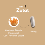Cordyceps Kapseln und Cordyceps Sinensis Raupenpilz Extrakt 500mg für gesundes Wohlbefinden
