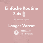 MSM & Glucosamin Kapseln – Einfache Routine mit 2-4 Kapseln täglich für 1-2 Monate Vorrat.