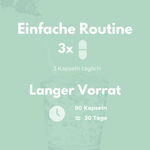 Bitter Komplex einfache Routine 3x 3 Kapseln täglich langer Vorrat 90 Kapseln 30 Tage