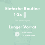 Mariendistel Komplex Kapseln einfache Routine für 2-4 Monate mit 120 Kapseln.