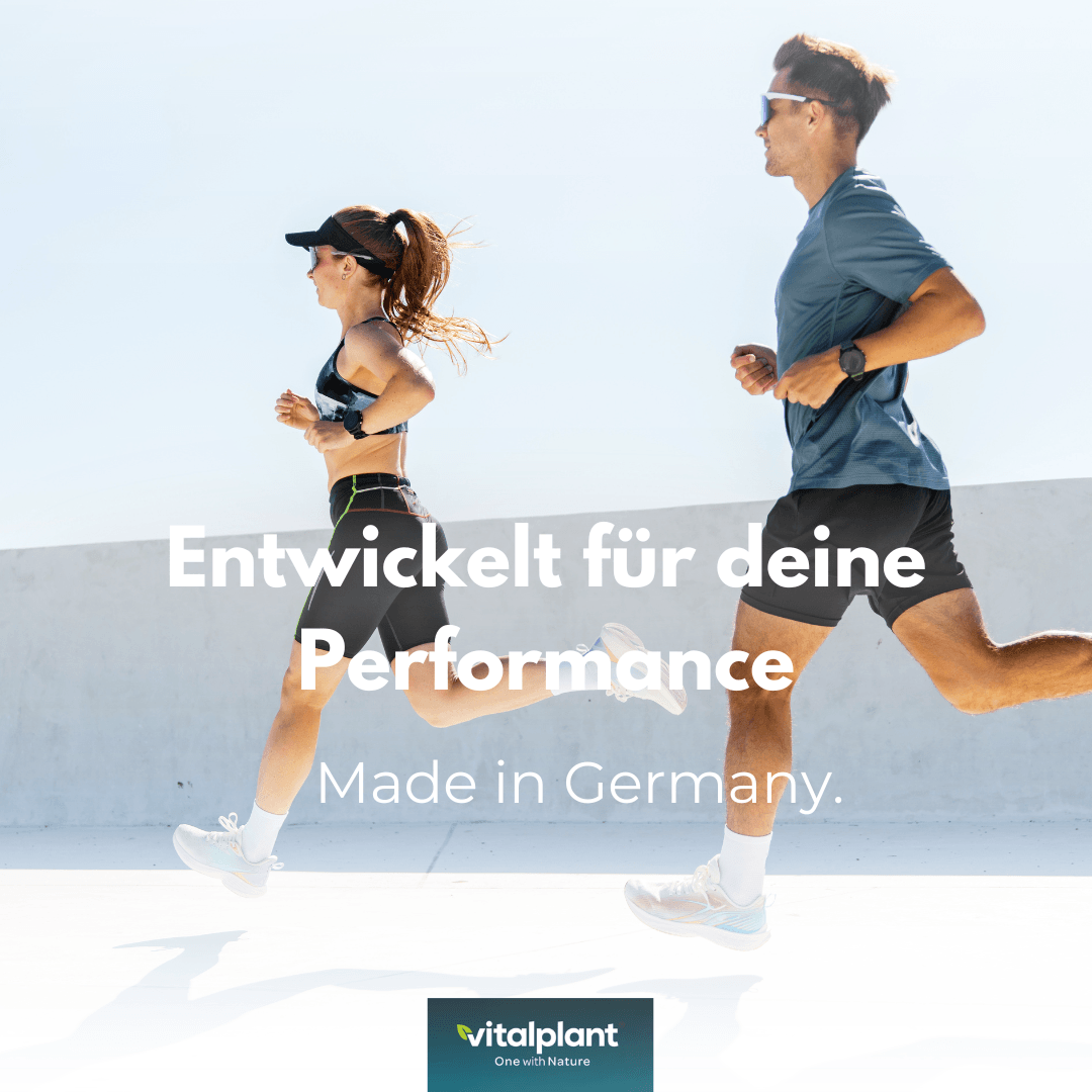 Aktive Personen im Lauftraining, entwickelt für deine Performance, Made in Germany.