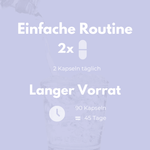 Gelenk Komplex Kapseln: Einfache Routine mit 2 Kapseln täglich für 45 Tage Versorgung.