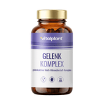 Joint Complex by vitalplant with 90 joint-active micronutrients in a brown glass container.