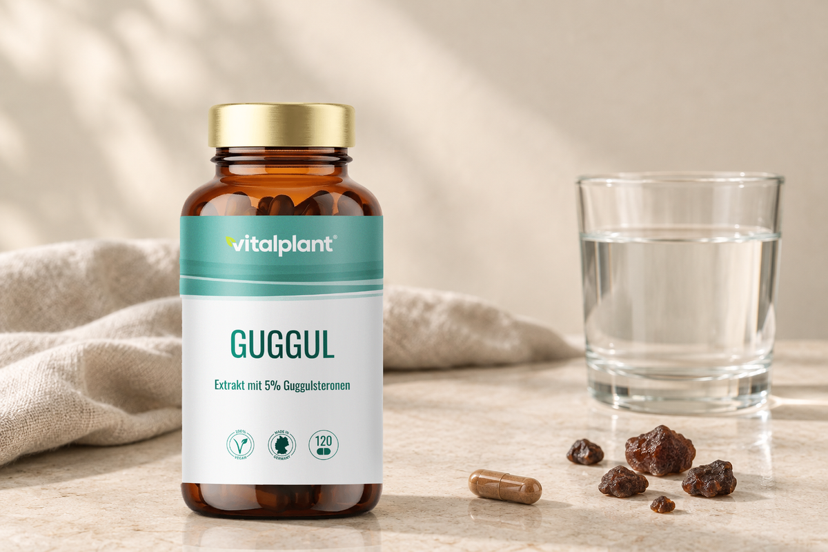 Guggul Extrakt Kapseln - 25 mg Guggulsterone je Kapsel