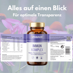 Immun Komplex Kapseln für starke Abwehrkräfte und ein starkes Immunsystem von vitalplant.