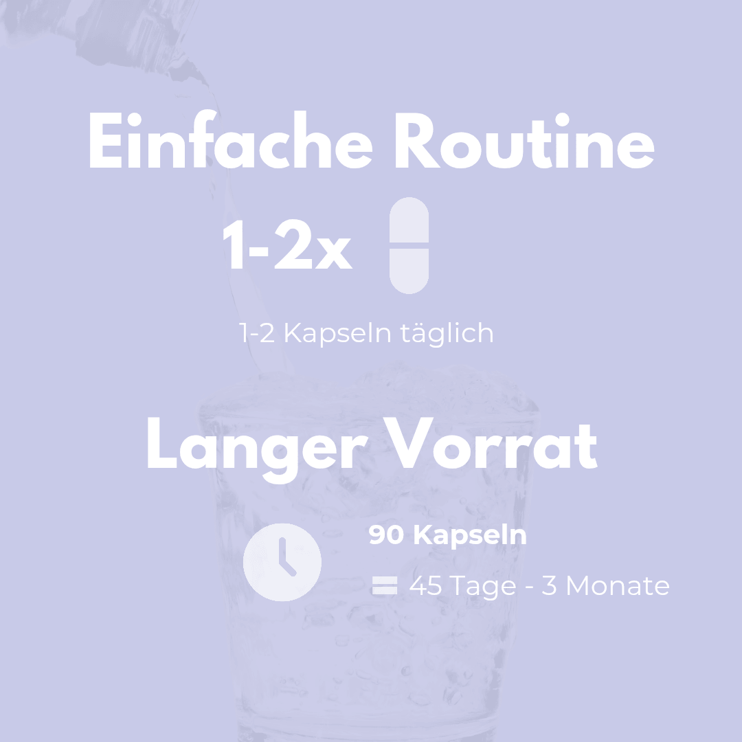 Inner Calm Capsules with an easy routine and a 45-day supply - 1-2x daily.