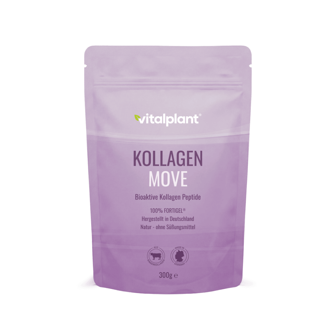 Kollagen Move Pulver - Bioaktive Kollagen Peptide in praktischer Verpackung für die tägliche Anwendung.