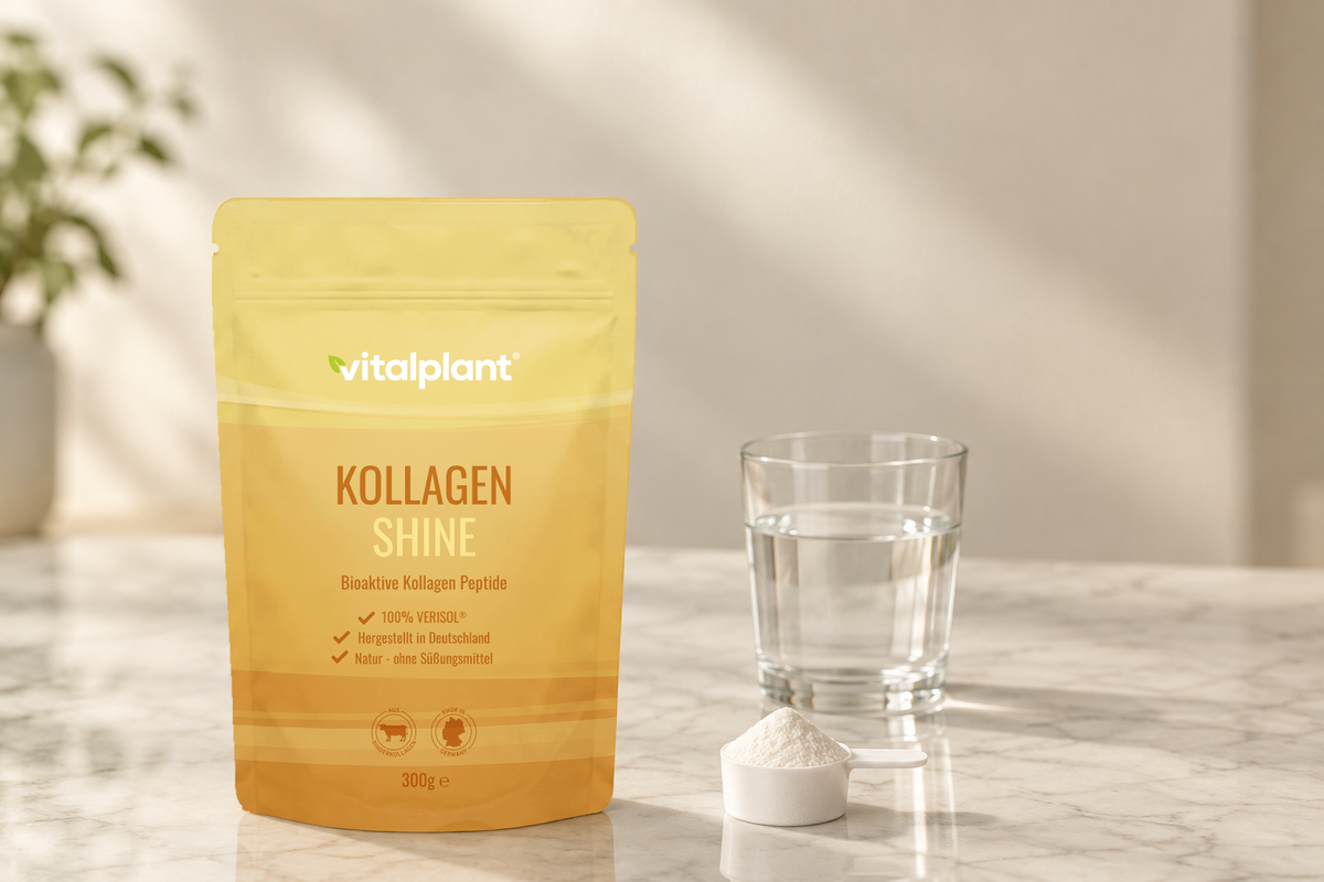 Kollagen Shine Pulver - Täglich 5 g in 150 ml