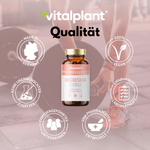 Magnesium Citrat Kapseln von vitalplant, hochwertiger Mineral-Boost für deinen Körper, Made in Germany, vegan
