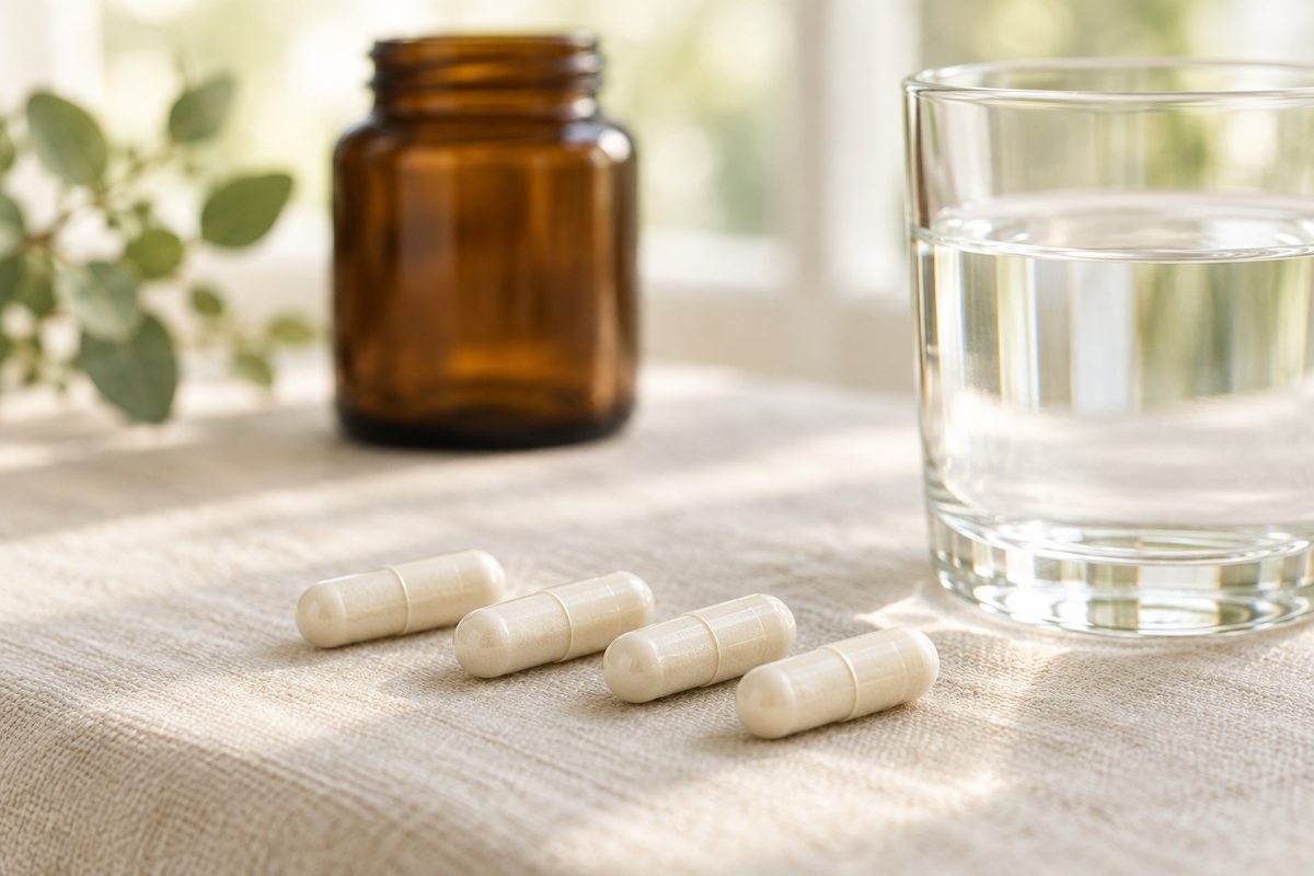 Magnesium Glycinat Kapseln - 4 Kapseln, 280 mg Magnesium