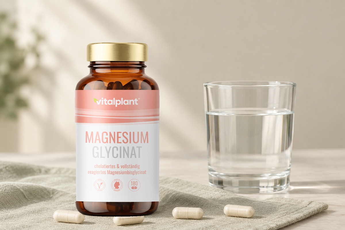 Magnesium Glycinat Kapseln - 4 Kapseln, 280 mg Magnesium
