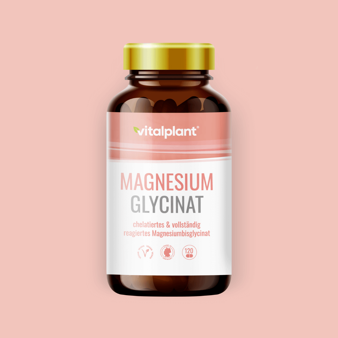 Magnesium Glycinat Kapseln von Vitalplant – 120 chelatierte Magnesiumbisglycinat-Kapseln