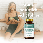 Mariendistel Komplex Kapseln von Vitalplant für natürliche Körperreinigung und Wohlbefinden.