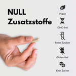 Meno Vital Kapseln ohne Zusatzstoffe, vegan, glutenfrei und GMO frei für natürliche Frauenkraft.