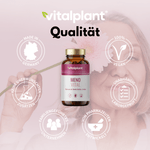 Meno Vital Kapseln von vitalplant zeigen natürliche Harmonie für Frauen in den besten Jahren.