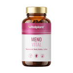 Meno Vital Kapseln von vitalplant, mit Yamswurzel, Reishi, Rotklee und Salbei für das Wohlbefinden der Frau.