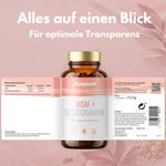 MSM & Glucosamin Kapseln von vitalplant für Gelenkgesundheit und Beweglichkeit.