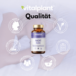 Nacht Ruhe Kapseln von Vitalplant für entspannte Nächte und innere Ruhe in Deutschland hergestellt.