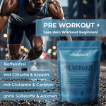 Image of Pre Workout + energy supplement by Vitalplant for maximum workout performance.