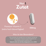 Vitamin C 1000 – Hochdosierte Premium Vitamin C Kapsel mit 500mg und hoher Bioverfügbarkeit