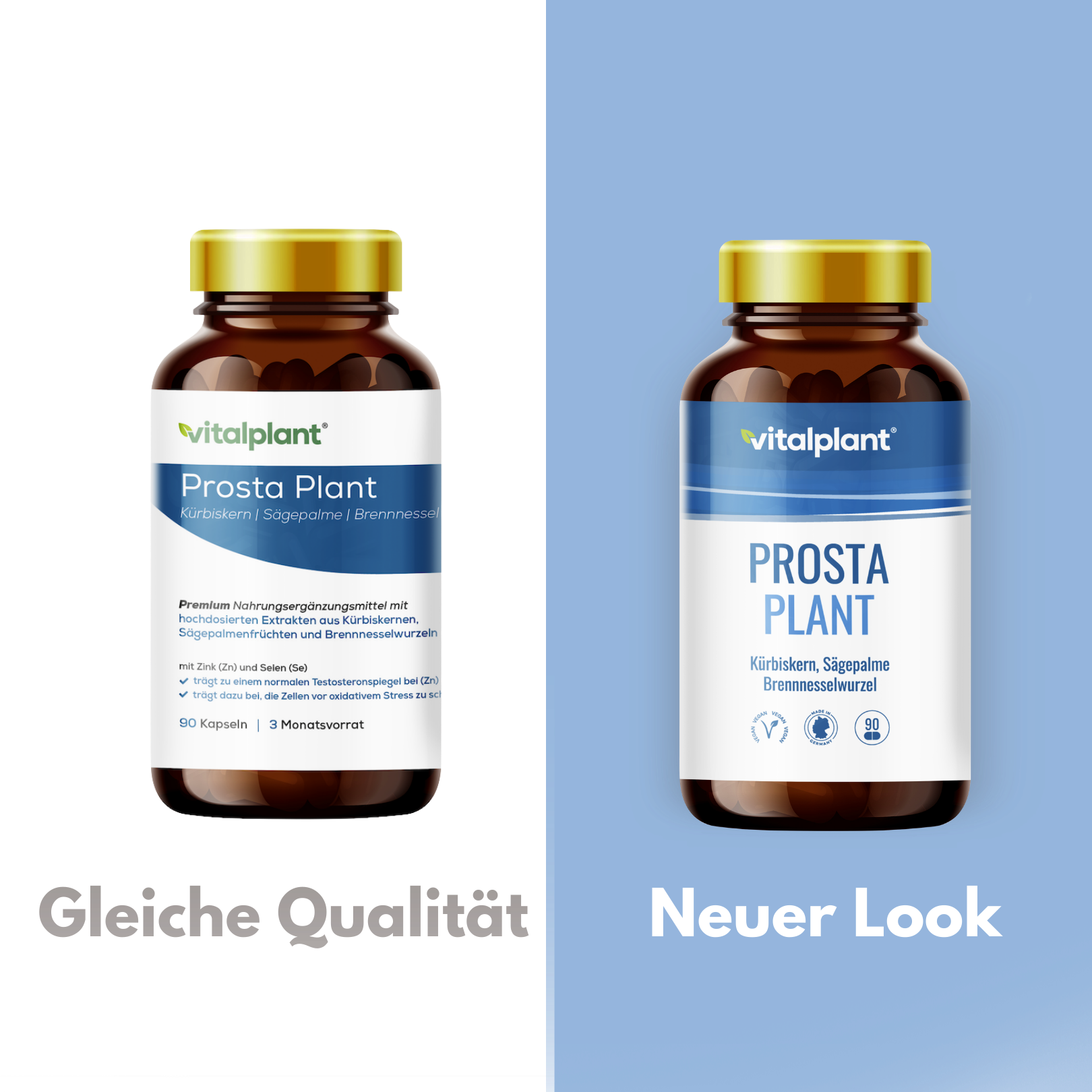 Prosta Plant Kapseln von Vitalplant, unterstützt die Männergesundheit mit hochwertigen Pflanzenextrakten.