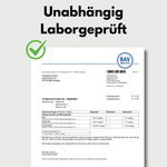 Unabhängig Laborgeprüftes Zertifikat von BAV Institut zur Qualitätssicherung.