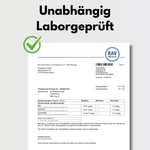 Unabhängig laborgeprüftes Zertifikat des BAV Instituts für Bio Shiitake Kapseln von Vitalplant.