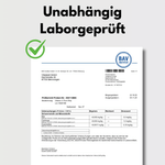 Unabhängig Laborgeprüft Zertifikat für Vitamin C 1000 von Vitalplant®