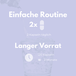 Venen Komplex einfache Routine mit 2 Kapseln täglich für 2 Monate Vorrat
