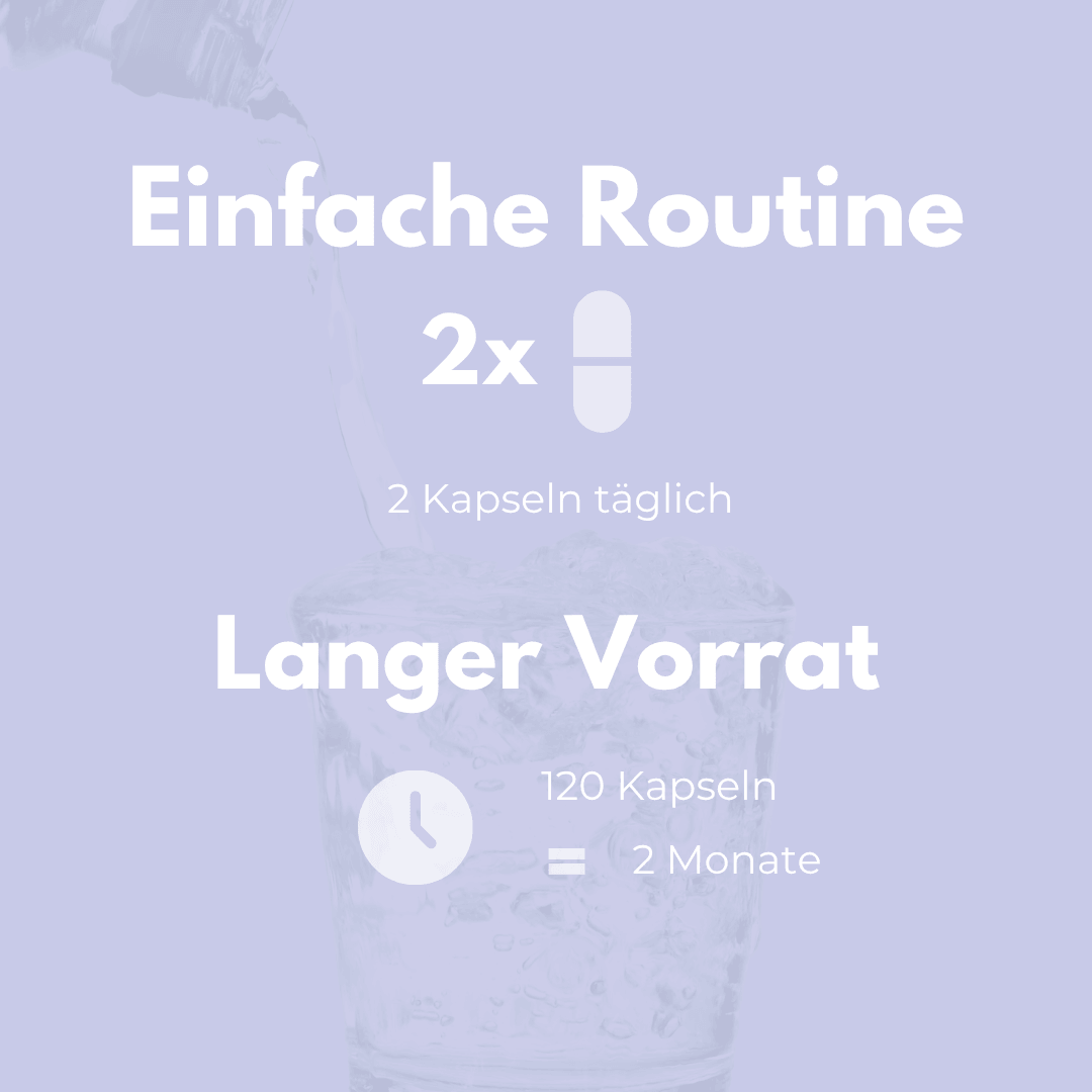 Venen Komplex einfache Routine mit 2 Kapseln täglich für 2 Monate Vorrat