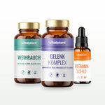 Vitalpaket Gelenke Vital mit Gelenk Komplex Kapseln, Weihrauch Kapseln und Vitamin D3 + K2 Tropfen