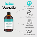 Vitalplant® Darm Elixier – Bio Fermentgetränk mit 22 Obst und Gemüse für dein Wohlbefinden